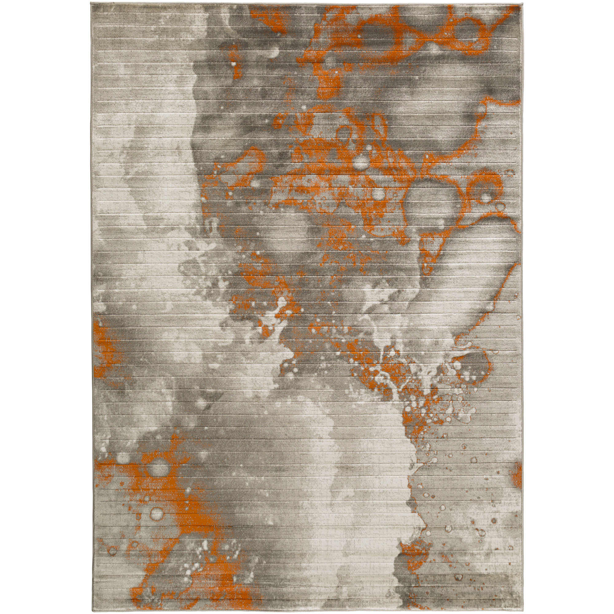 Chartwell Light Gray/Burnt Orange Area Rug & Reviews AllModern